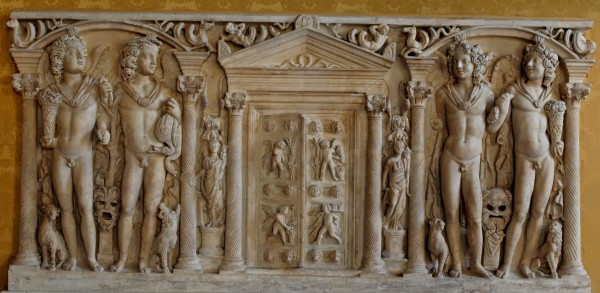 Panel from a Roman sarcophagus, via www.wikipedia.com
